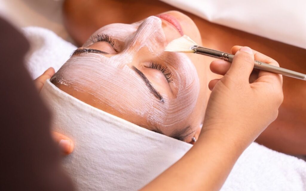 facial treatment at Ahasees Spa & Club