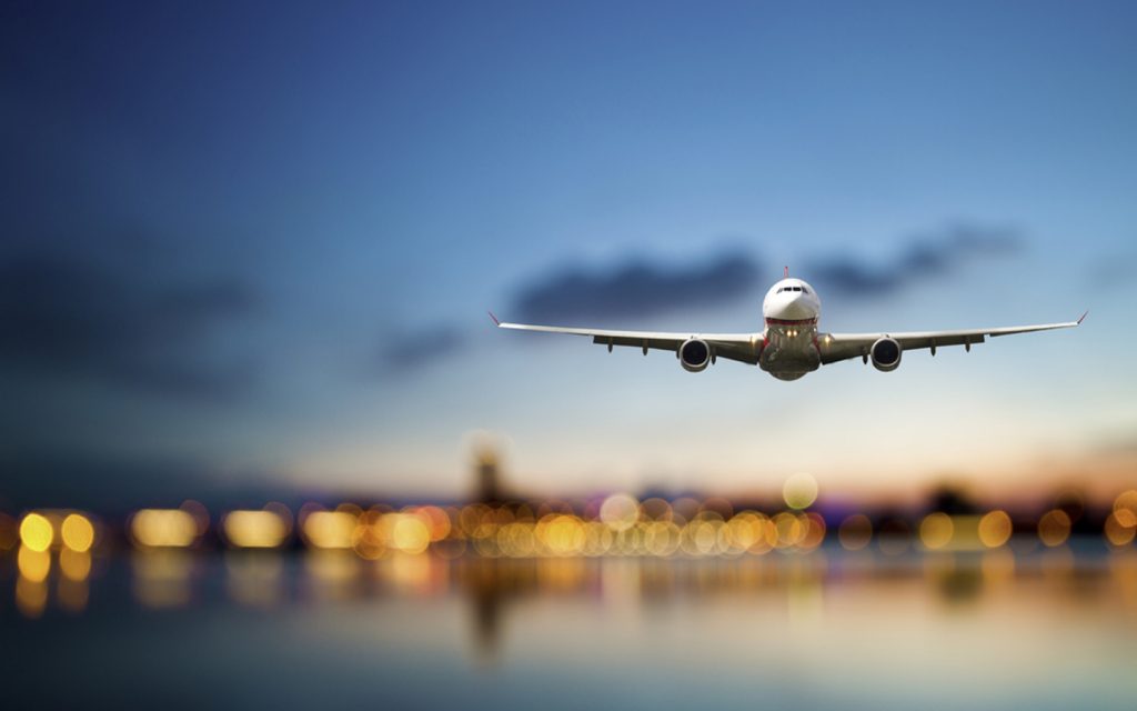 A flight taking off one of the airports in the UAE 