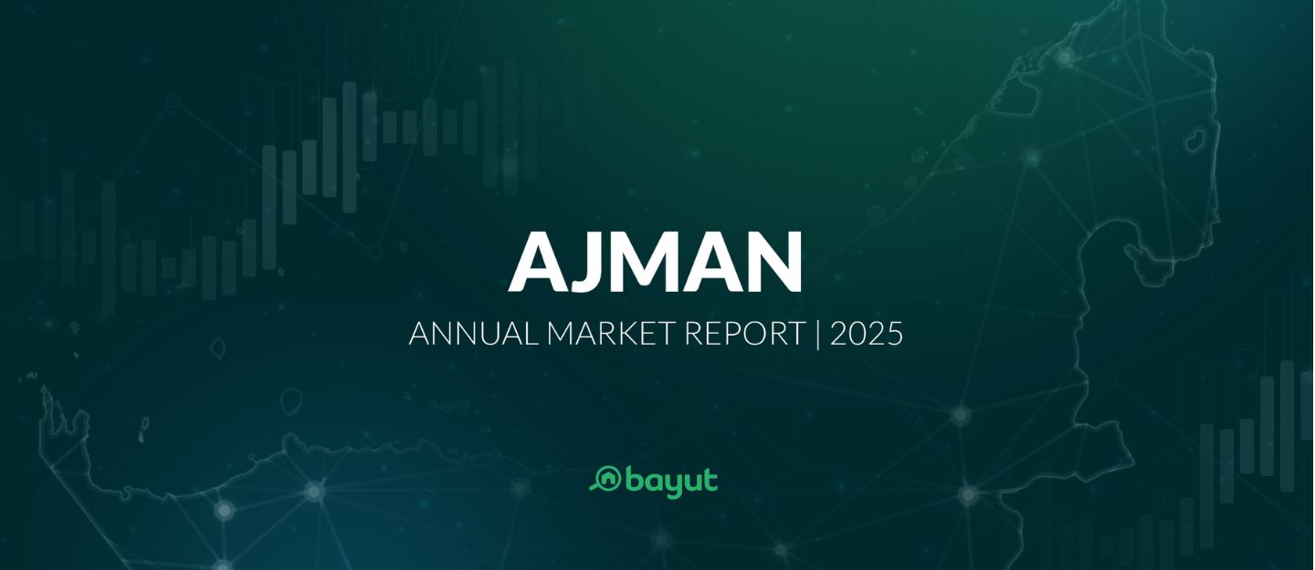 Annual property market report Ajman showing residential performance overview.
