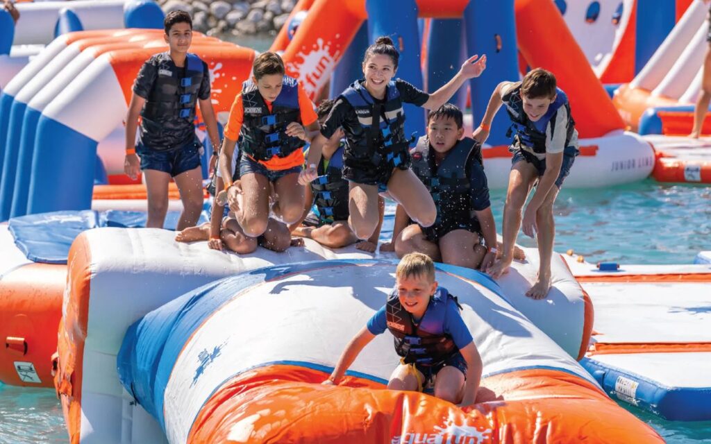 Al Ain Adventure water park with artificial waves and rafting channels