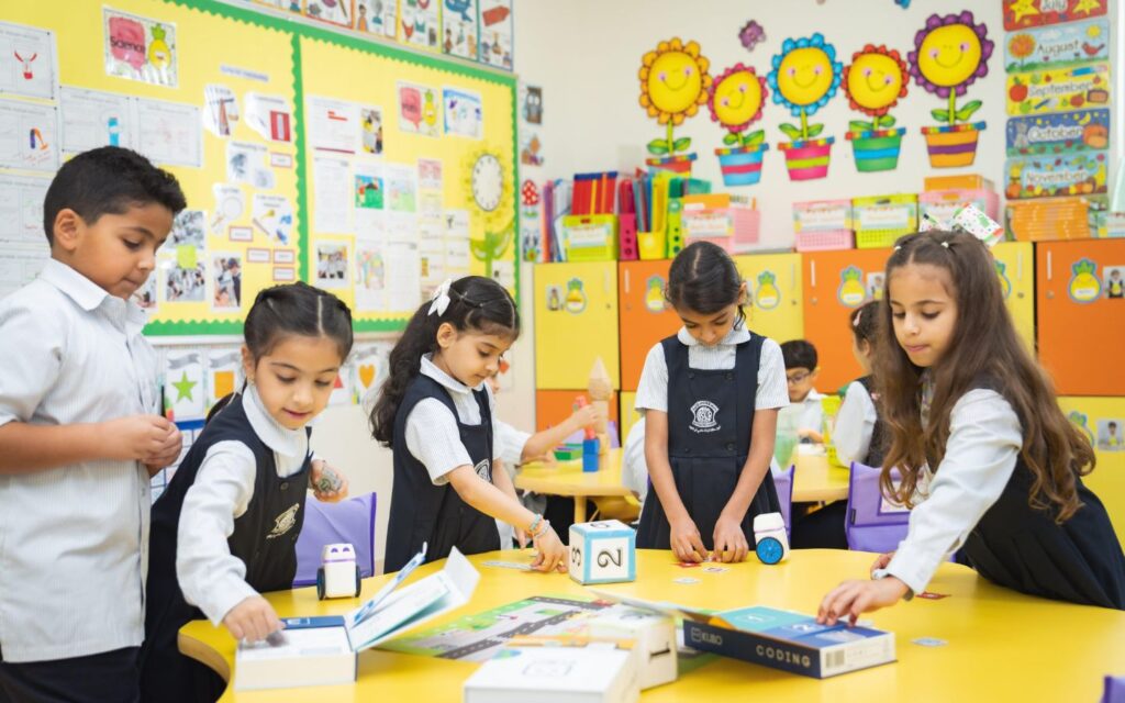 Al Ittihad National Private School students in the classroom