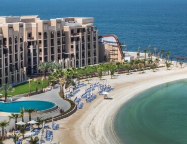 Aerial view of Al Marjan Island in Ras Al Khaimah