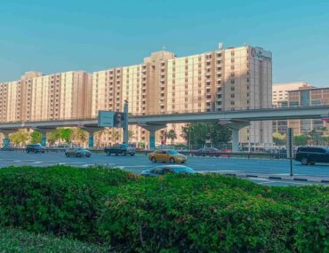 View of apartment buildings in Al Nahda