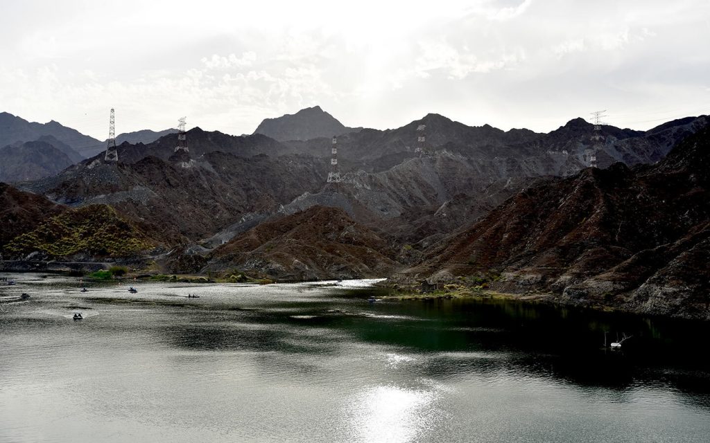 hajjar mountains at al rafisah dam