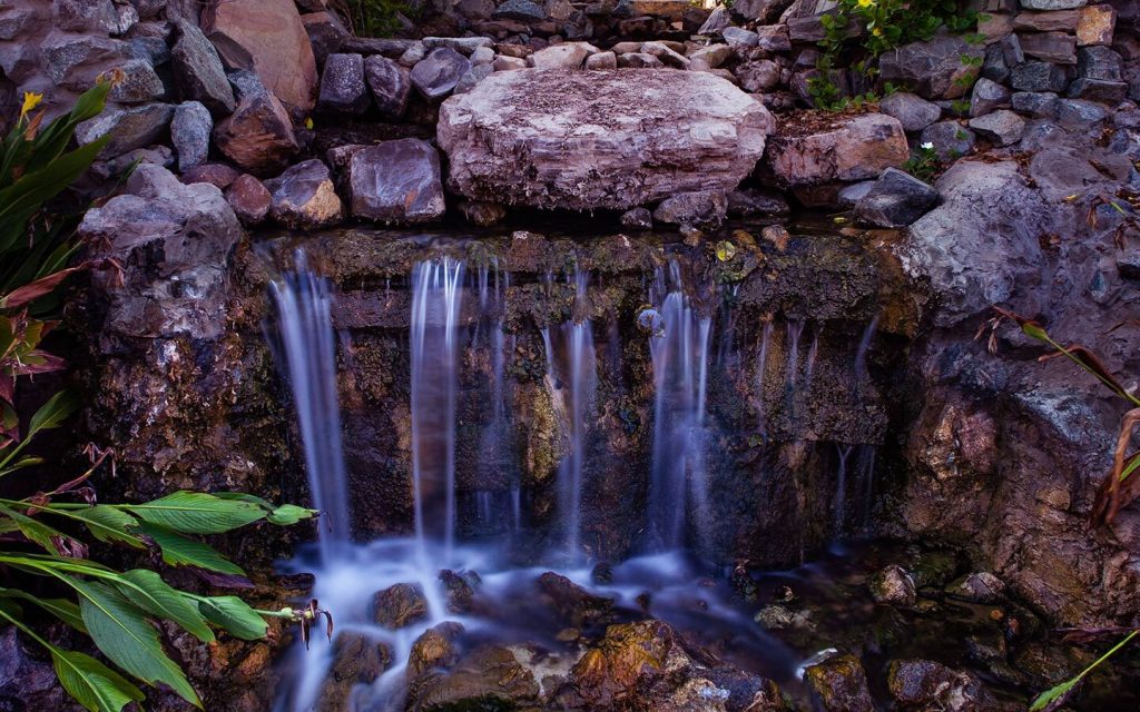 waterfall at the al rafisah dam