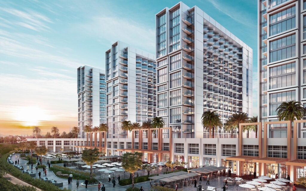 A wide range of residential options is the pros of living in DAMAC Hills 2