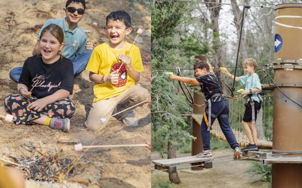 Young explorers stepping into nature, learning teamwork and outdoor know-how.