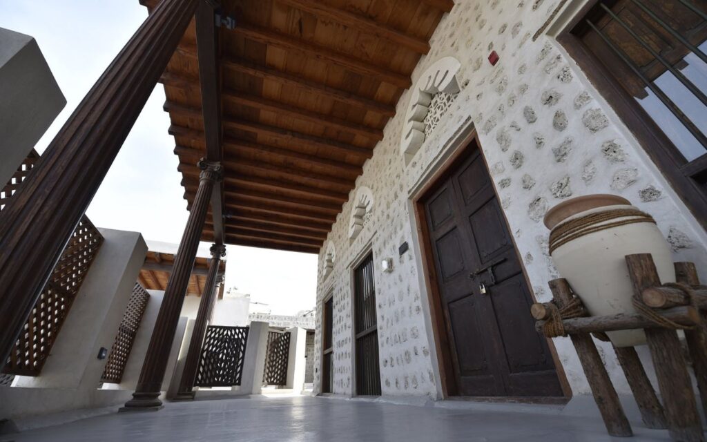 house showing Traditional architecture of Sharjah