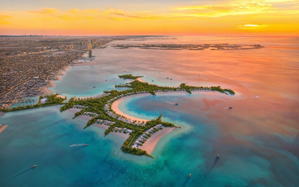 aerial view of Naïa Island by Shamal Holdings