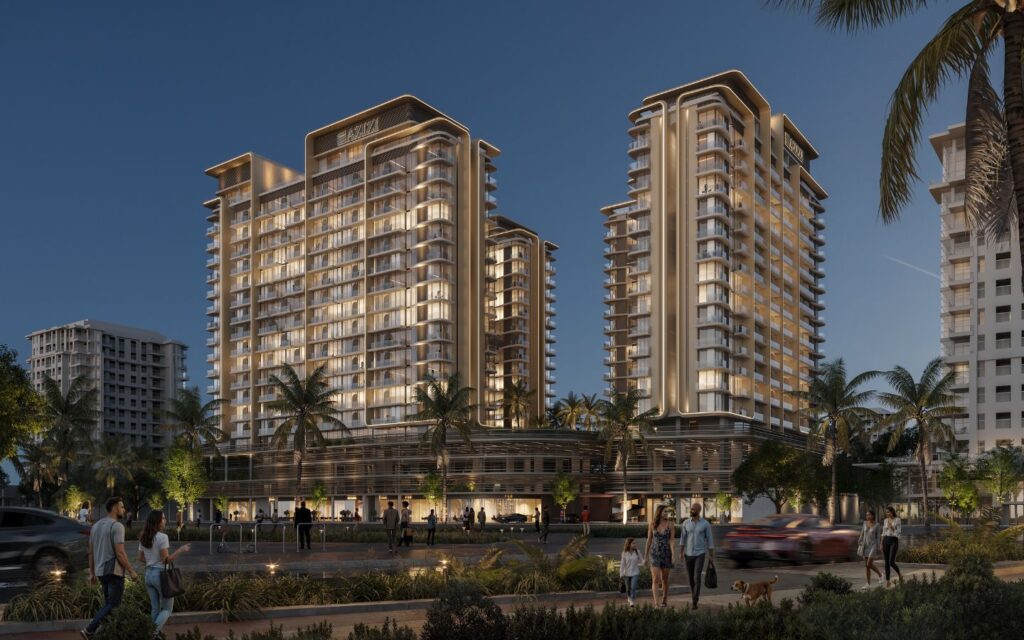 outside view of azizi jaddaf beach oasis