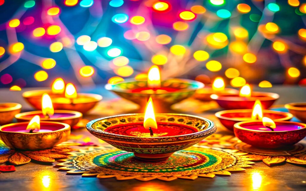 diyas part of Diwali celebrations in Dubai
