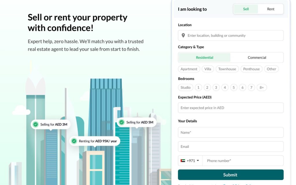seller leads web touchpoint