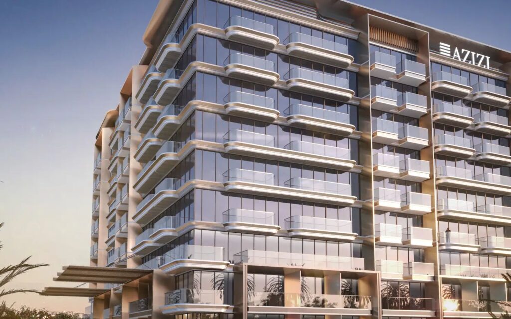 outside view of azizi wares dubai