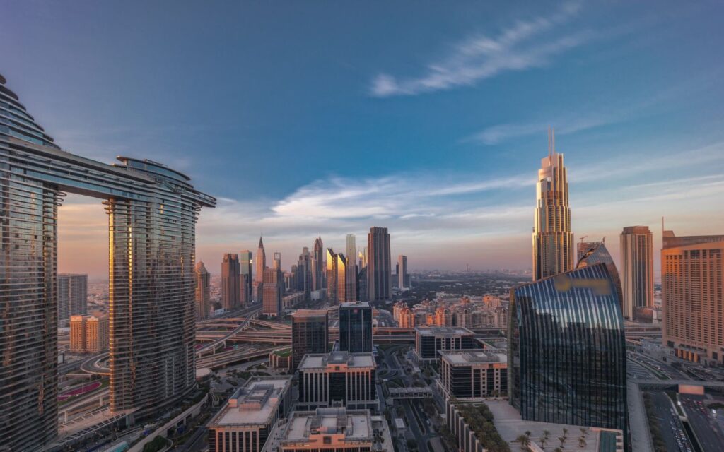 view of Dubai Skyline