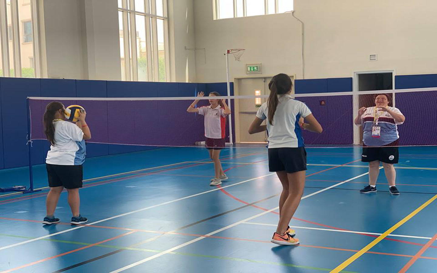 Girls playing at Brighton College Abu Dhabi