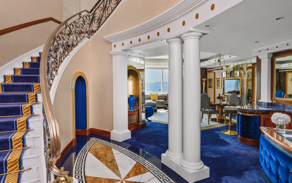 elegant interiors of Burj Al Arab suite