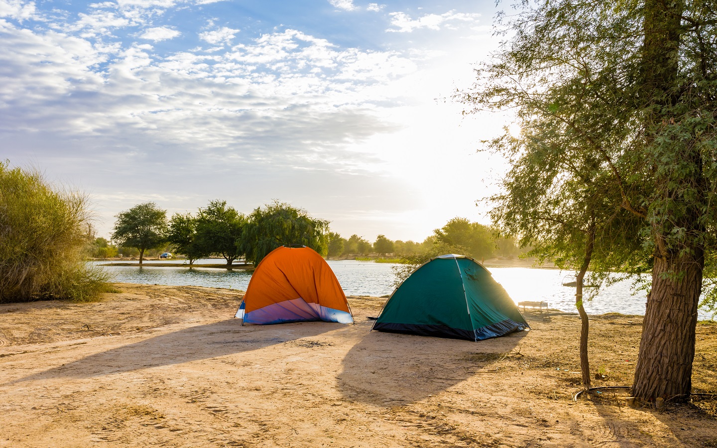 مكان تخييم في دبي