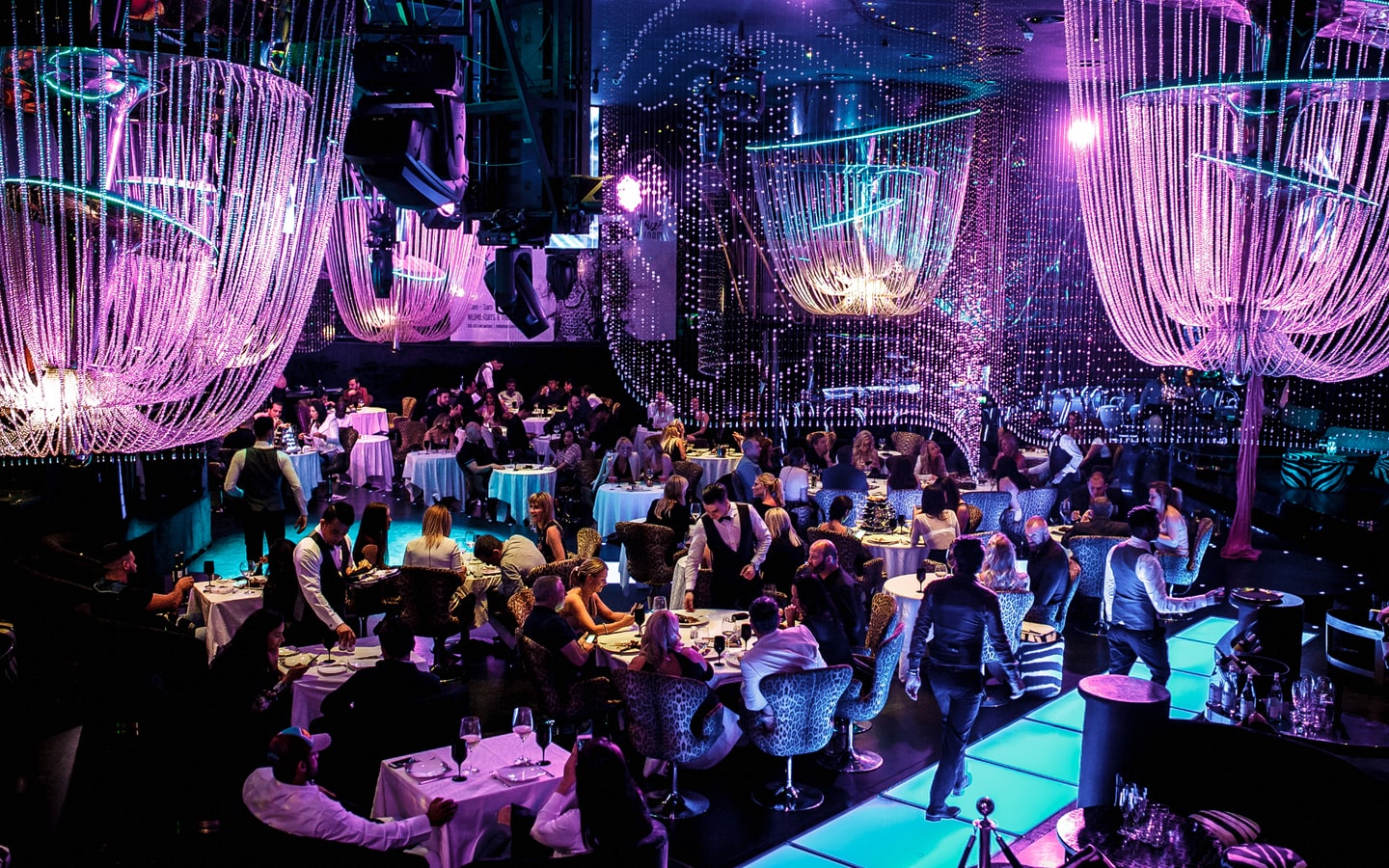Interior of Cavalli Club, one of the best places for Valentine's Day Dubai