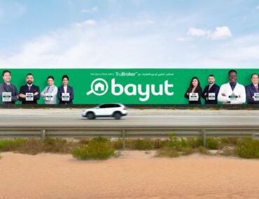 TruBrokers on Bayut’s Sheikh Mohammed Bin Zayed Road billboard