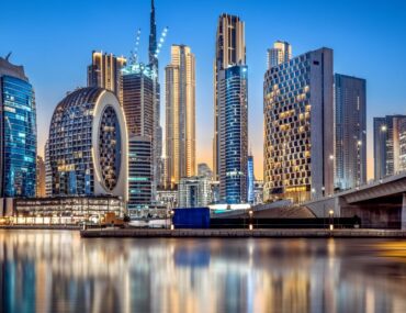 skyline of business bay, one of the top areas to rent apartments near Dubai Canal