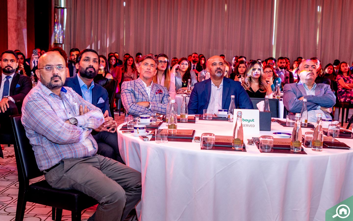 Crowd reactions at Bayut event