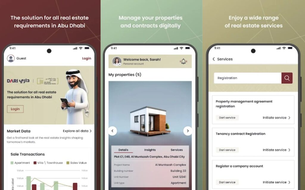 information about DARI Abu Dhabi app