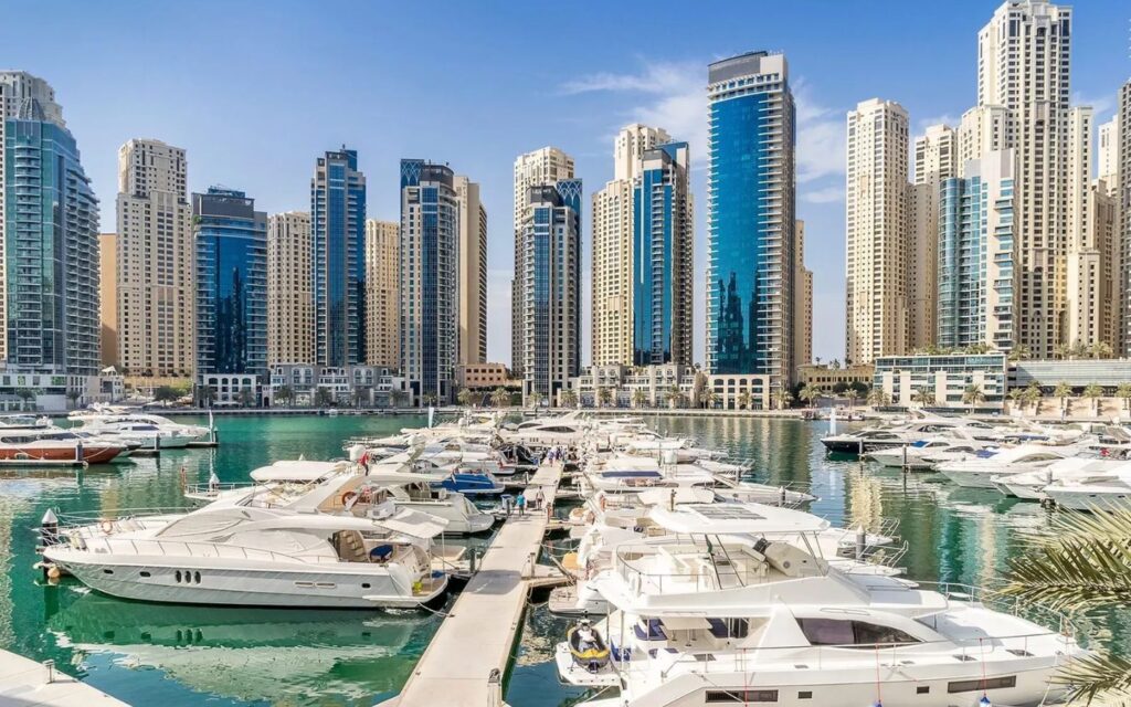 a view of the club house marina berth