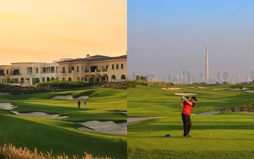 beautiful view of Dubai Hills Estate Golf Club