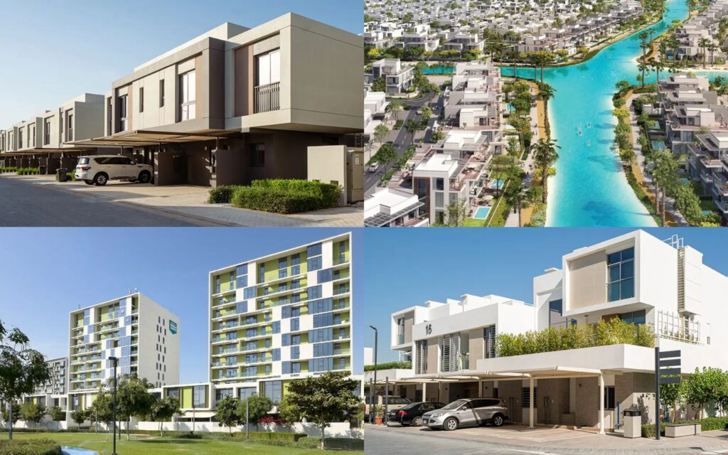 glimpse of different properties in Dubai South