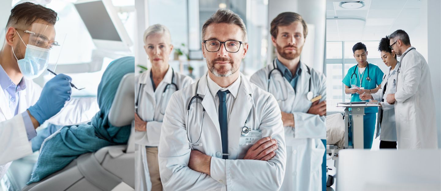 glimpses of healthcare professional with licence