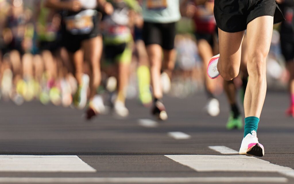 Running track ready for Dubai fitness and sports events.