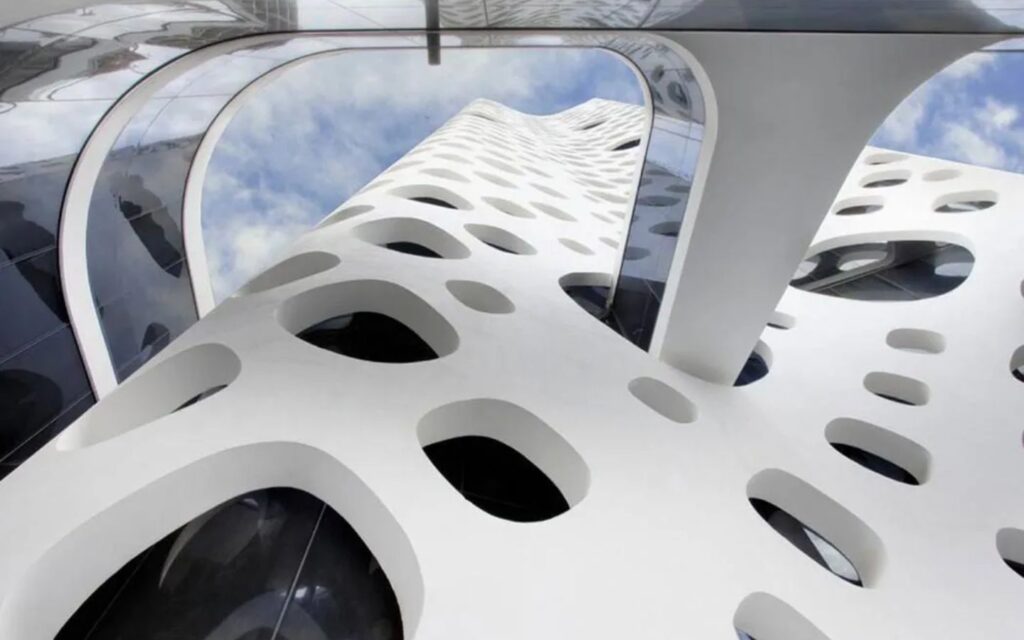 O14 tower is a reflection of dubai's architecture style