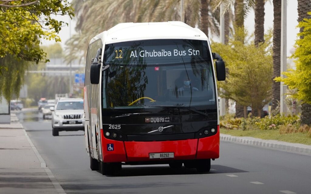 The Dubai bus is part of the public transport in Dubai