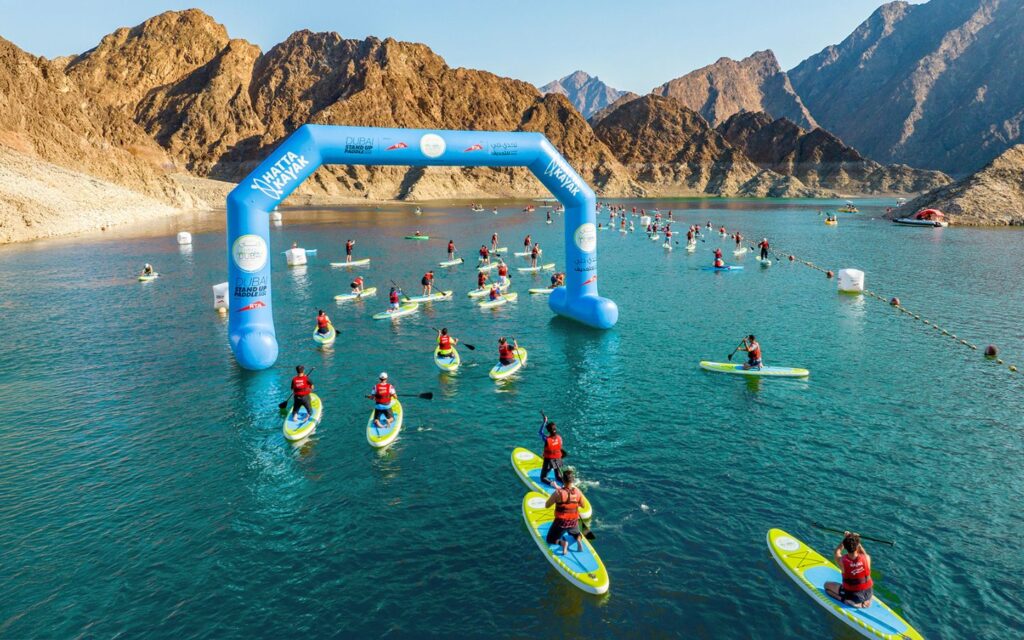 Dubai Stand Up Paddle brings fitness to the waves during the Dubai Fitness Challenge