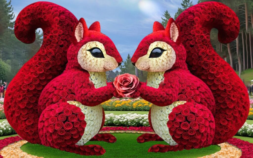 Dubai Garden Glow is a popular spot in dubai to visit at night