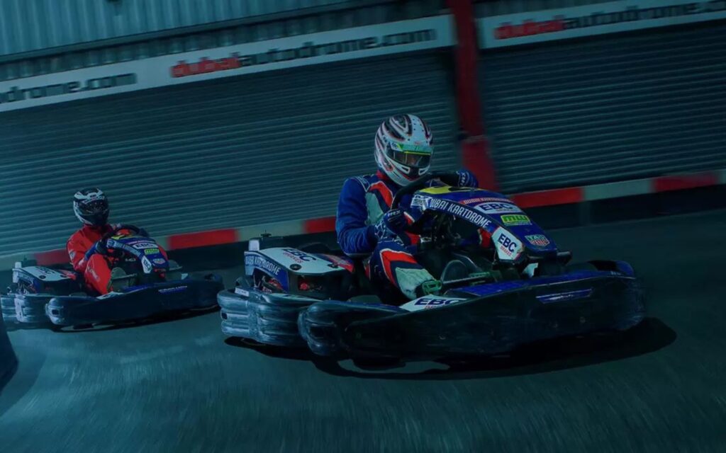 karts in Dubai Kartdrome