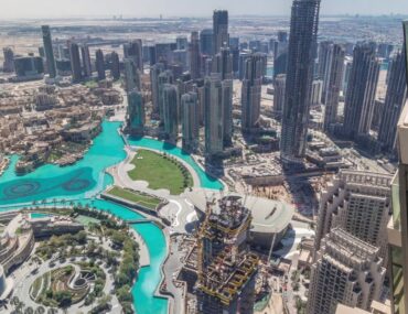 Overview of Dubai from the top