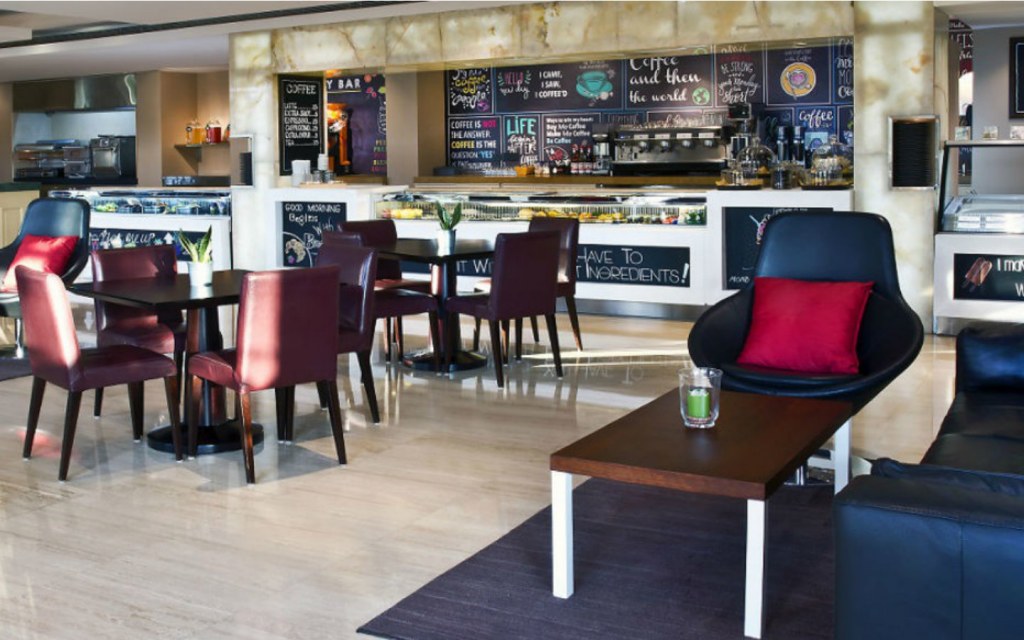 Interiors of Breakfast place, Counter Culture Cafe, in Dubai Marina