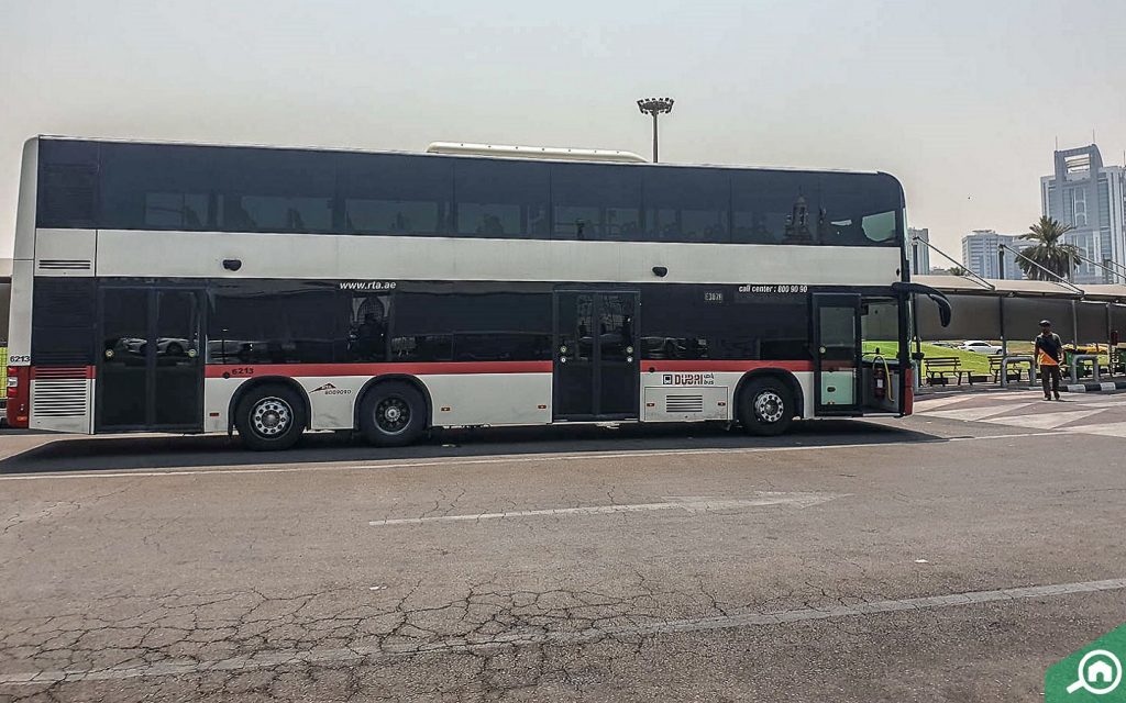 People traveling on a bus to go RAK from Dubai