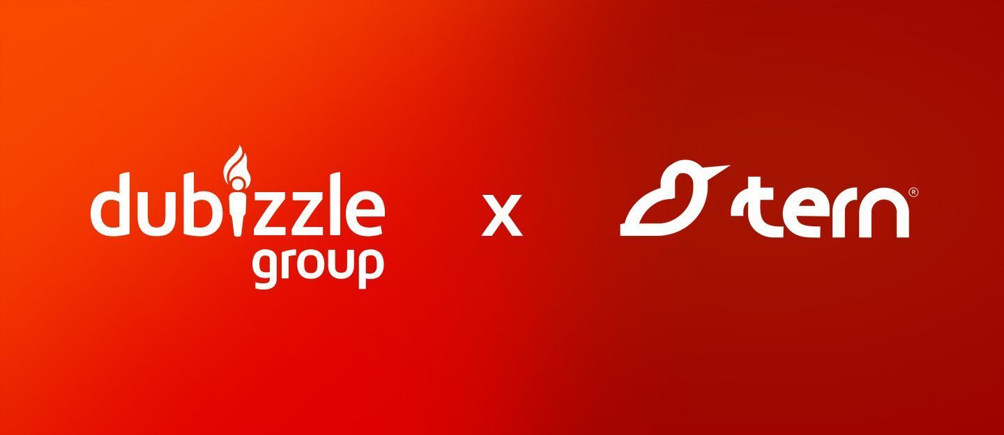 Dubizzle Group Tern investment banner featuring Tern real estate technology and rent rewards.