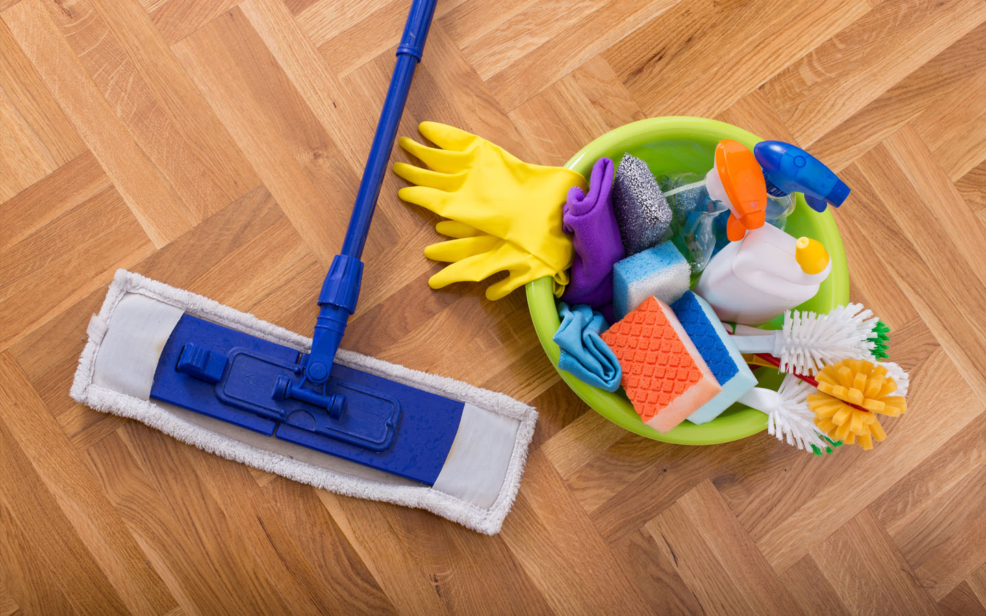 تنظيف الباركيه الخشب