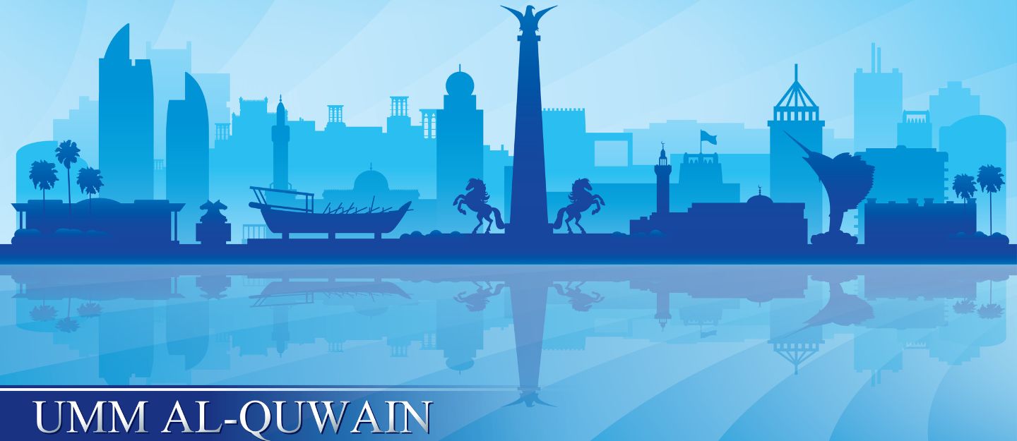 Facts about Umm Al Quwain showing peaceful beach with minimal crowd