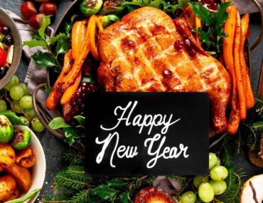 Gourmet breakfast spread with desserts and drinks for a festive brunch.