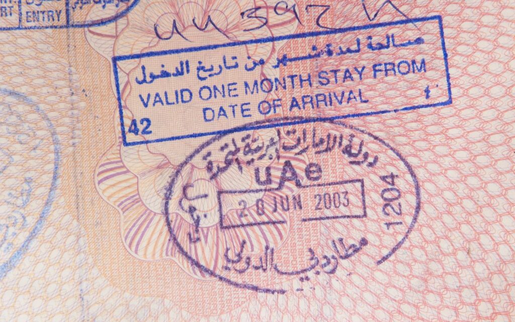 UAE entry Visa 