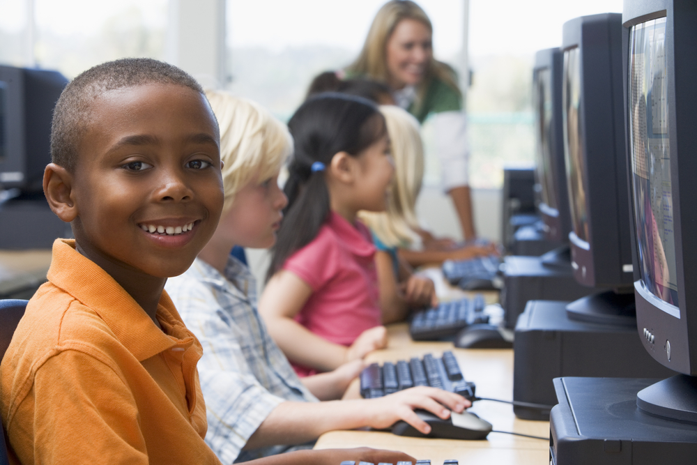 Students in computer lab