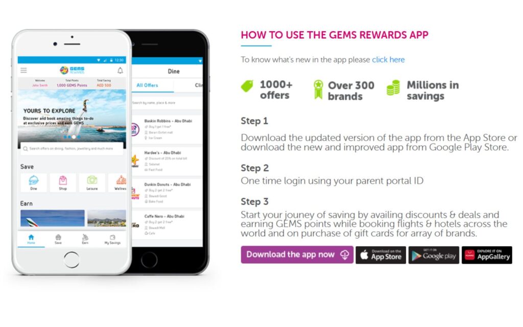 how to use gems rewards app