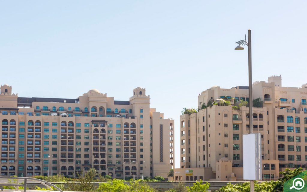 Golden Mile buildings in Palm Jumeirah