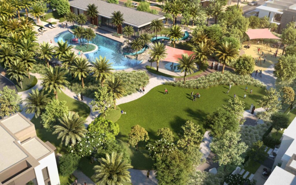 life in arabian ranches 3 means accessibility to green spaces 