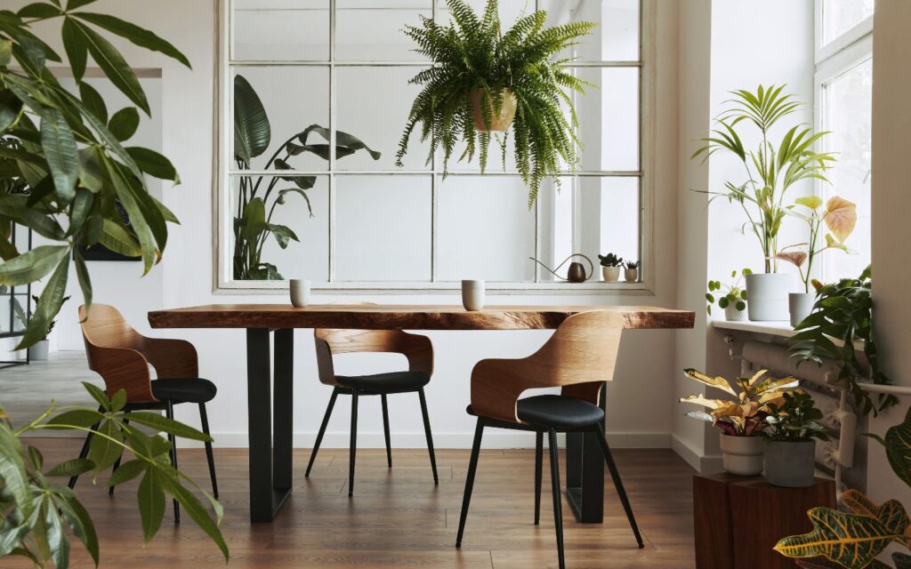 Adding greenery is a great way to follow tips for a calm and peaceful home, naturally.
