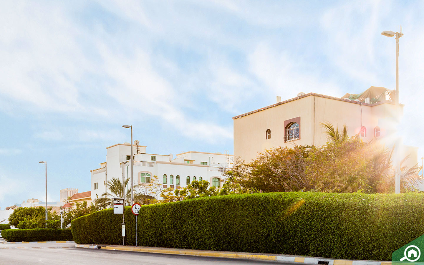 Street view of properties for rent in Abu Dhabi